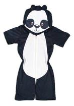 Pijama Infantil Macacão Kigurumi Fantasia Urso Pand Parmalat