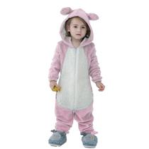 Pijama Infantil Macacão Kigurumi Fantasia Urso Rosa Claro