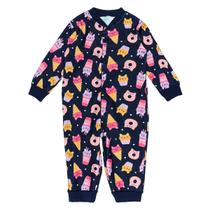 Pijama Infantil Macacão Kyly Soft Quentinho Estampado Menina