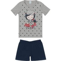 Pijama Infantil Manga Curta Menina 4 ao 8 Malwee Ref. 83332 Pijama Infantil Manga Curta Menina 4 ao 8 Malwee Ref. 83332