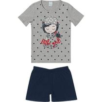 Pijama Infantil Manga Curta Menina Malwee Ref. 083332