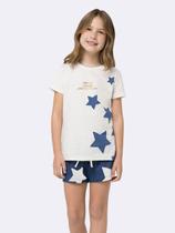 Pijama Infantil Manga Curta Starlit Pijama Infantil Manga Curta Starlit