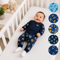 Pijama Infantil Manga Longa Calça Malha Menino Bebê Dia Frio 3 a 4 meses Tamaho P Tamanho:P Pijama Infantil Manga Longa Calça Malha Menino Bebê Dia Frio 3 a 4 meses Tamaho P Tamanho:P