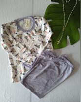 Pijama infantil manga longa
