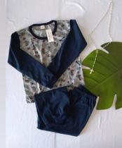Pijama infantil manga longa