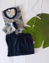 Pijama infantil manga longa