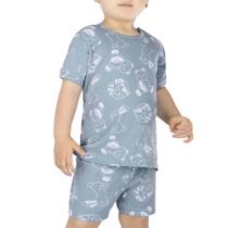 Pijama Infantil Masculino Dedeka Canelado Curto Bichinhos