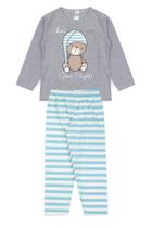 Pijama Infantil Masculino Inverno Good Night - Hey Kids Mescla Pijama Infantil Masculino Inverno Good Night - Hey Kids Mescla