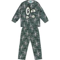 Pijama Infantil Masculino Kyly Moletom Brilha no Escuro
