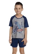 Pijama Infantil Masculino Mescla Dinossauro Free Day - Izitex Pijama Infantil Masculino Mescla Dinossauro Free Day - Izitex