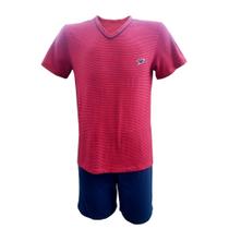 Pijama Infantil Masculino Modo Avião Listrado - 07665 Pijama Infantil Masculino Modo Avião Listrado - 07665