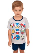 Pijama Infantil Masculino Pokebolas Brilha no Escuro Izitex