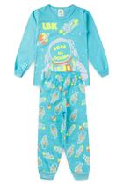 Pijama Infantil Meia Estação Menino - Astronauta - Azul