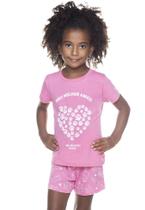 Pijama Infantil Melhor Amigo Rosa Have Fun