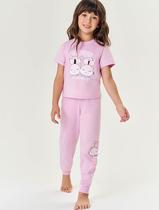 Pijama Infantil Menina Blusa E Calça Cheirinho Camomila Lilás Mundo Cinti