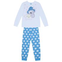 Pijama Infantil Menina Blusa e Calça Meia Malha Kyly 1000164