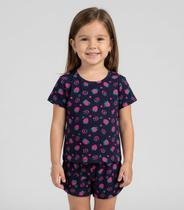 Pijama Infantil Menina Blusa E Short Select Azul Pijama Infantil Menina Blusa E Short Select Azul