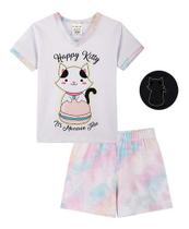 Pijama Infantil Menina Brilha No Escuro Unicórnio Tam 1 Ao 8