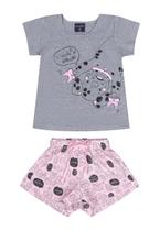 Pijama Infantil Menina com Blusa e Shorts Guloseima Pijama Infantil Menina com Blusa e Shorts Guloseima