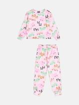 Pijama Infantil Menina Com Estampa Pantufas Rosa Bimbi