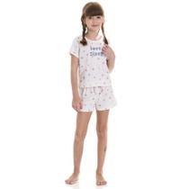 Pijama Infantil Menina Coração Love Sleep TMX