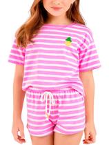 Pijama Infantil Menina Curto Cor com Amor 67622