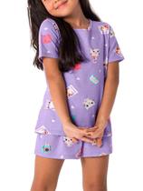 Pijama Infantil Menina Curto Malwee 1000112929