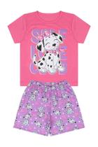 Pijama Infantil Menina Dalmata Chiclete - Alemara Pijama Infantil Menina Dalmata Chiclete - Alemara