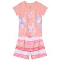 Pijama Infantil Menina Estampa Brilha No Escuro Brandili