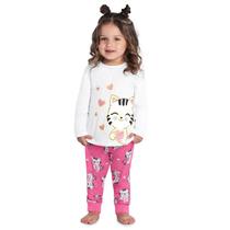 Pijama Infantil Menina Estampado com Gatinhos Kyly 1000157