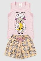 Pijama Infantil Menina Happy Sheep