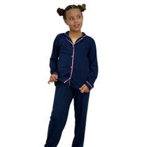 Pijama Infantil Menina Inverno Americano Blusa com Gola e Calça - c12 KATRINE Pijama Infantil Menina Inverno Americano Blusa com Gola e Calça - c12 KATRINE