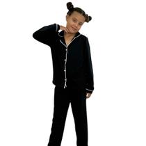 Pijama Infantil Menina Inverno Americano Blusa com Gola e Calça Pijama Infantil Menina Inverno Americano Blusa com Gola e Calça