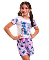 Pijama Infantil Menina Lilo Stitch + Xuxinha Cabelo