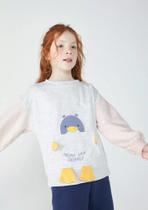 Pijama Infantil Menina Longo De Pinguim - Hering