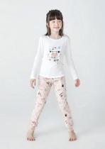 Pijama Infantil Menina Longo Estampado - Hering