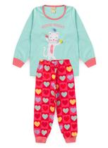 Pijama Infantil Menina Longo Gatinha