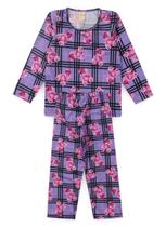 Pijama Infantil Menina Longo Xadrez