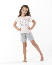 Pijama Infantil Menina Luxo Algodão Rosa 345644