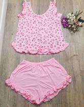 Pijama infantil menina malha unicórnio Tam 12 Pijama infantil menina malha unicórnio Tam 12