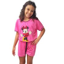 Pijama Infantil menina Manga Curta de Verão Conjunto curto