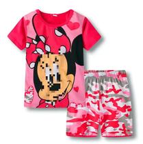 Pijama Infantil Menina Manga Curta ratinha cor:RosaTamanho:2T