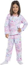 Pijama Infantil Menina Manga Longa Inverno Unicórnio 335680