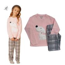 Pijama Infantil Menina Manga Longa Soft Pzama 1671