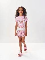 Pijama Infantil Menina Ursinho Verão - CINTI Pijama Infantil Menina Ursinho Verão - CINTI