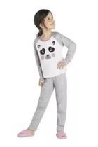 Pijama infantil menina urso panda super fofo