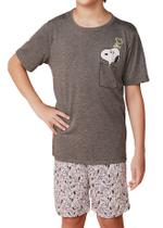 Pijama Infantil Menino Camiseta Snoppy