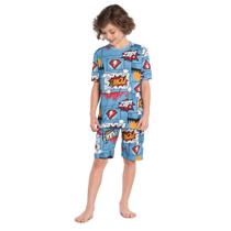 Pijama Infantil Menino Curto Meia Malha Kyly 1000460