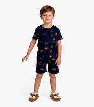 Pijama Infantil Menino Em Cotton Select Azul Pijama Infantil Menino Em Cotton Select Azul