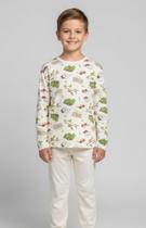 Pijama Infantil Menino, Estampado C/ Palha Pijama Infantil Menino, Estampado C/ Palha